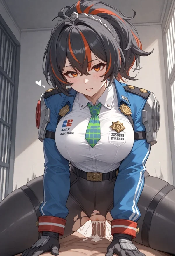 Zhu Yuan riding your cock in uniform